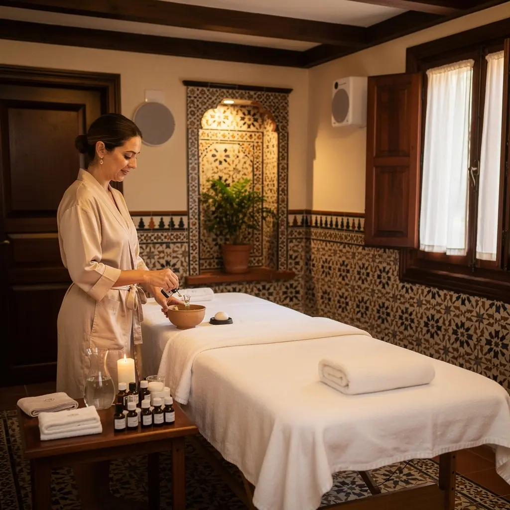 Vista de un paisaje sereno con montañas y un lago, ideal para la relajación.